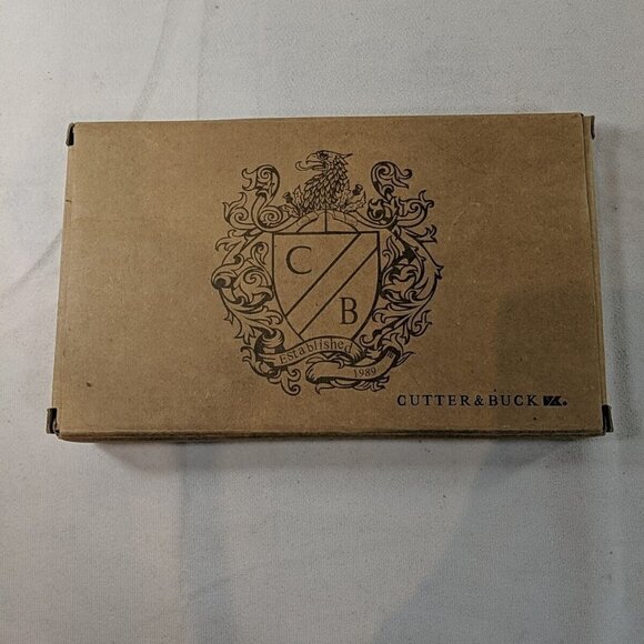 Cutter & Buck Genuine Leather Passport Folder Brown ID Travel Wallet NEW - Picture 4 of 13